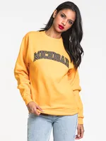 CHAMPION ECO POWERBLEND MICHIGAN CREWNECK SWEATER - CLEARANCE