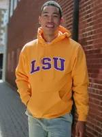 CHAMPION ECO POWERBLEND LSU HOODIE - CLEARANCE