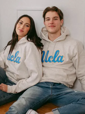 CHAMPION ECO POWERBLEND UCLA UNIVERSITY HOODIE - CLEARANCE