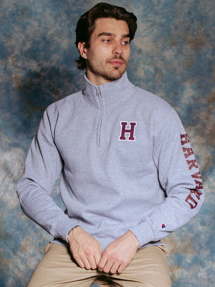 PULL-OVER 1/4 ZIP HARVARD UNIVERSITY