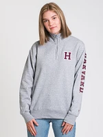 PULL-OVER 1/4 ZIP HARVARD UNIVERSITY