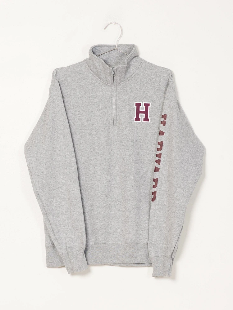PULL-OVER 1/4 ZIP HARVARD UNIVERSITY