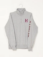 PULL-OVER 1/4 ZIP HARVARD UNIVERSITY