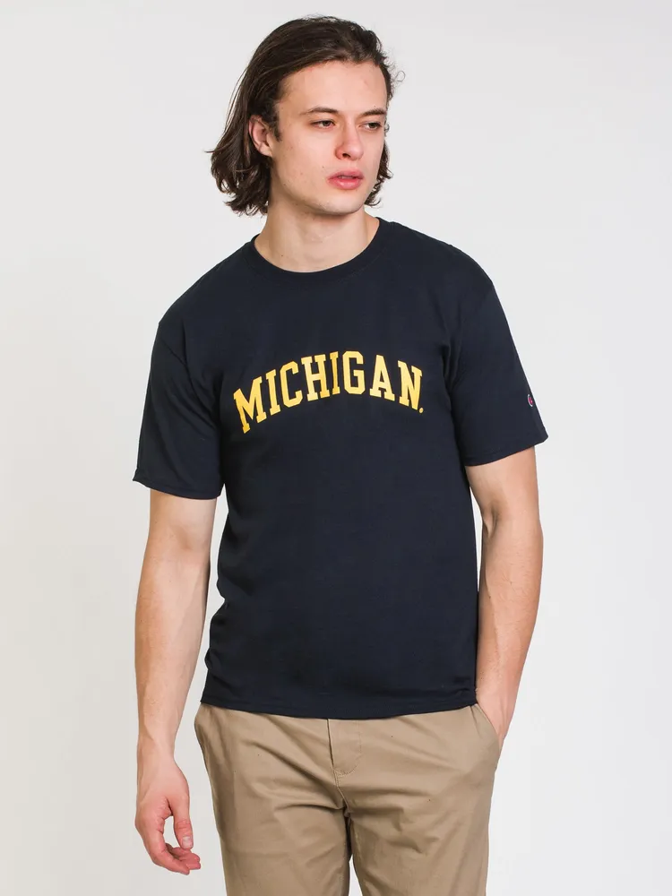 CHAMPION MICHIGAN SHORT SLEEVE UNIVERSITY TEE - CLEARANCE