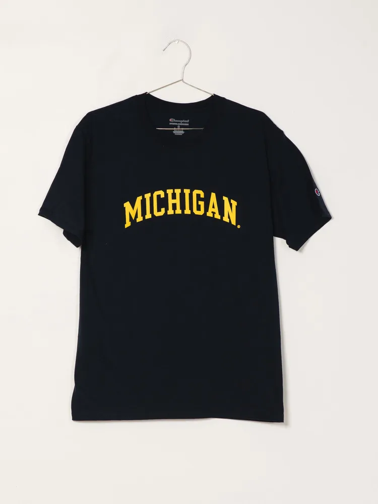 CHAMPION MICHIGAN SHORT SLEEVE UNIVERSITY TEE - CLEARANCE