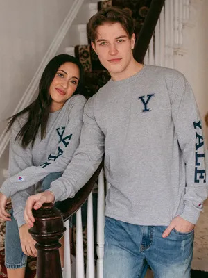 CHAMPION YALE LONG SLEEVE UNIVERSITY TEE