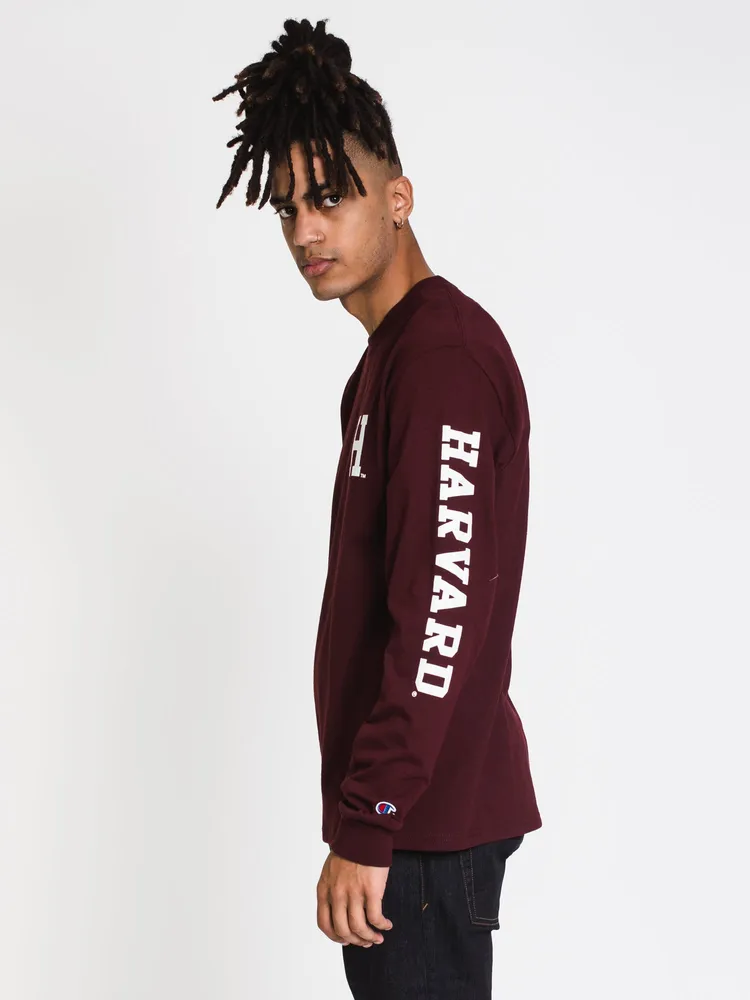 CHAMPION HARVARD LONG SLEEVE TEE - CLEARANCE