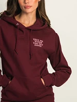 TEXT ME EMBROIDERED HOODIE