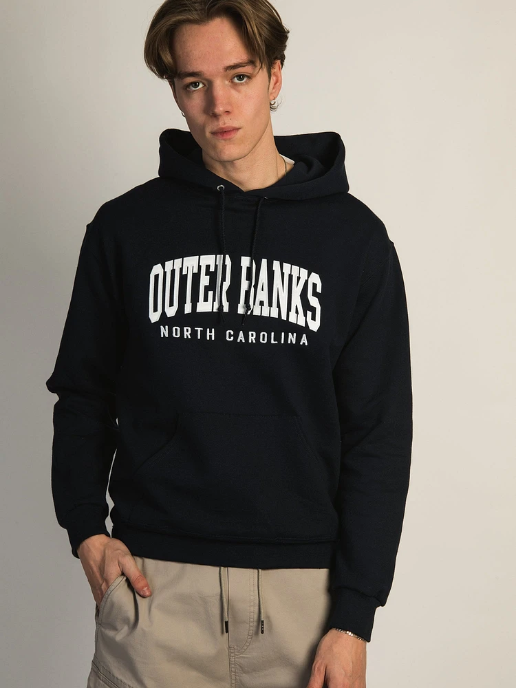 OUTERBANKS EMBROIDERED HOODIE- NAVY