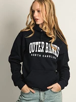 OUTERBANKS EMBROIDERED HOODIE- NAVY