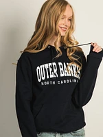 OUTERBANKS EMBROIDERED HOODIE- NAVY