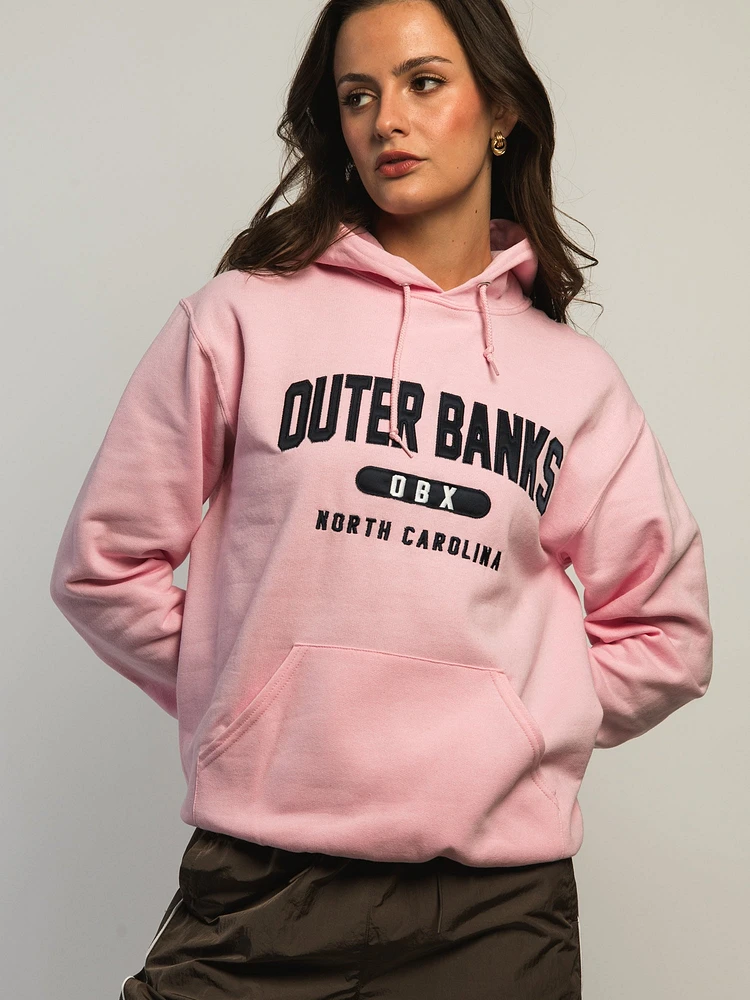 HOODIE OUTERBANKS BRODÉ – ROSE