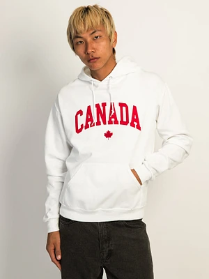 HOTLINE APPAREL CANADA EMBROIDERED HOODIE - WHITE