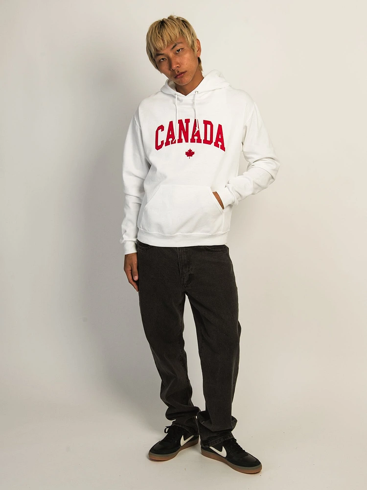 HOTLINE APPAREL CANADA EMBROIDERED HOODIE - WHITE