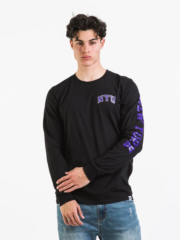 RUSSELL NYU LONG SLEEVE TEE - CLEARANCE