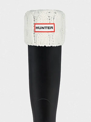 6 STICTH CABLE BOOT SOCK - NAT