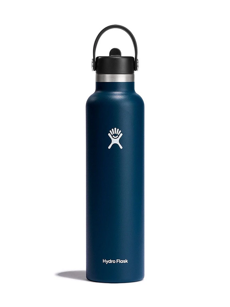 HYDRO FLASK BOUTEILLE D’EAU 24oz WIDEFLEX CAP À PAILLE