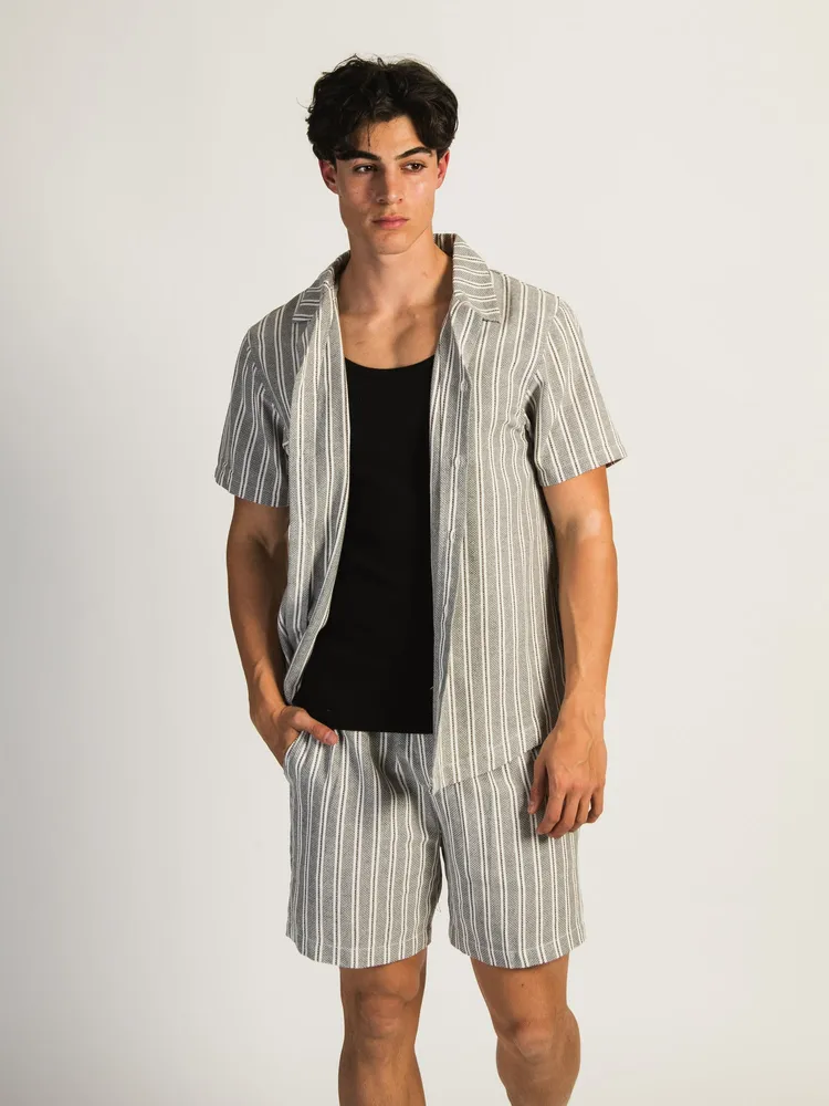 ISLAND HAZE STRIPE WOVEN SHORT