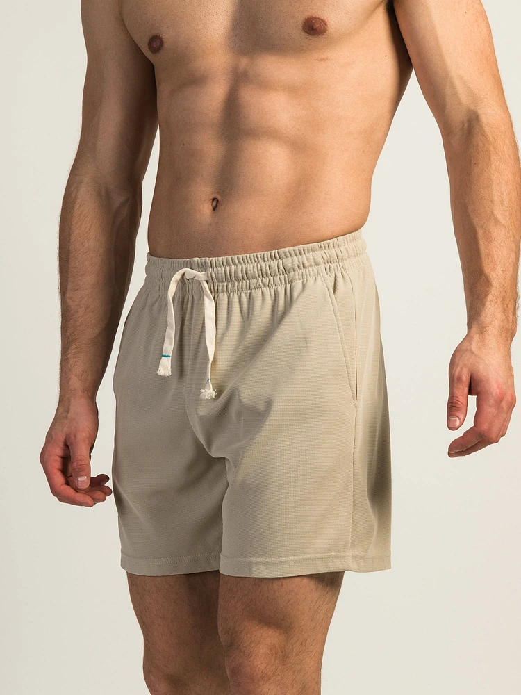 SHORT TISSÉ EN FIL TEINT