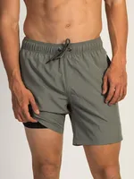 ISLAND HAZE 2in1 COMPRESSION SHORT