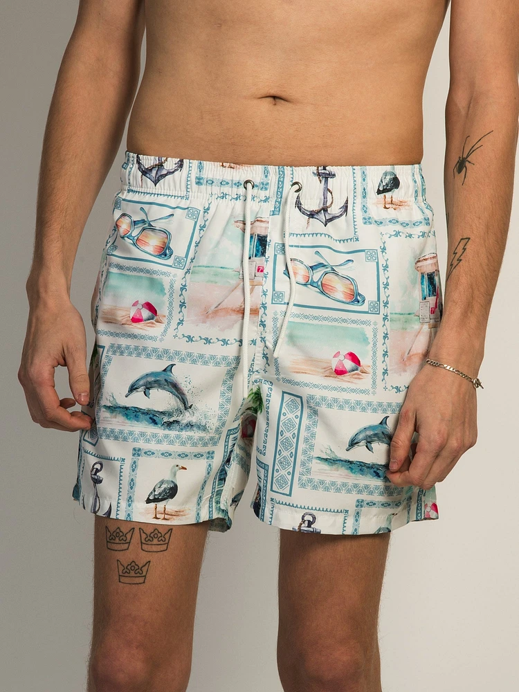 SHORT DE VOLLEY ISLAND HAZE NAUTICAL 5"