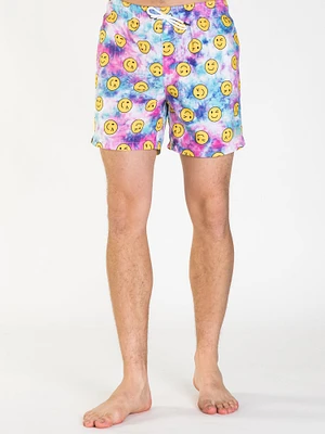 ISLAND HAZE TIE DYE SMILEY 15" VOLLEY SHORT - CLEARANCE