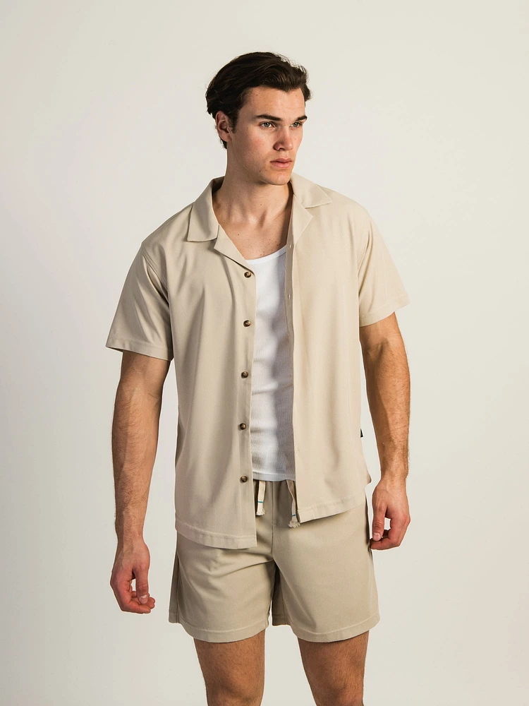 CHEMISE MANCHES COURTES EN FIL TEINT