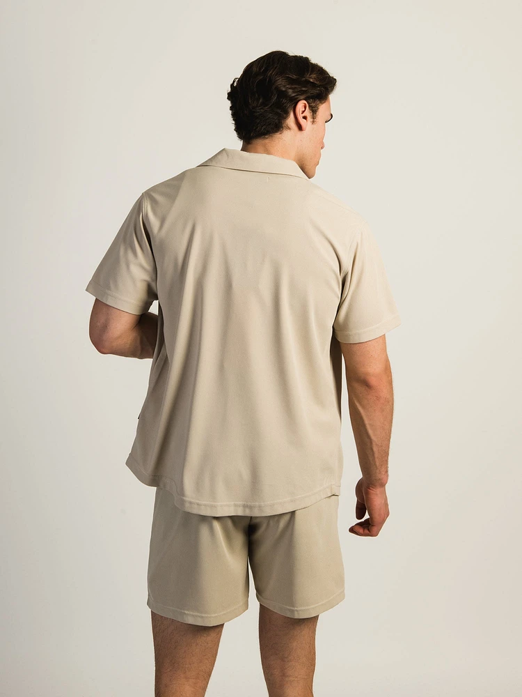 CHEMISE MANCHES COURTES EN FIL TEINT