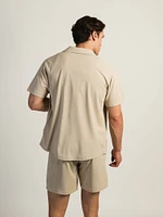CHEMISE MANCHES COURTES EN FIL TEINT
