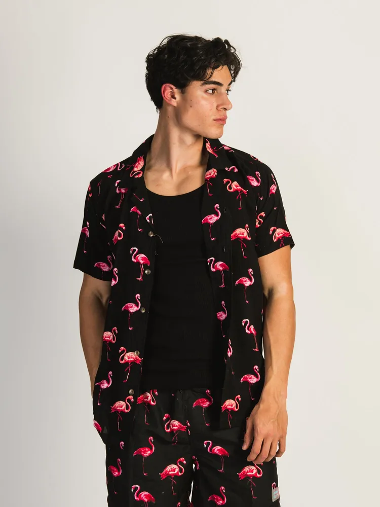 CHEMISE MANCHES COURTES FLAMINGO