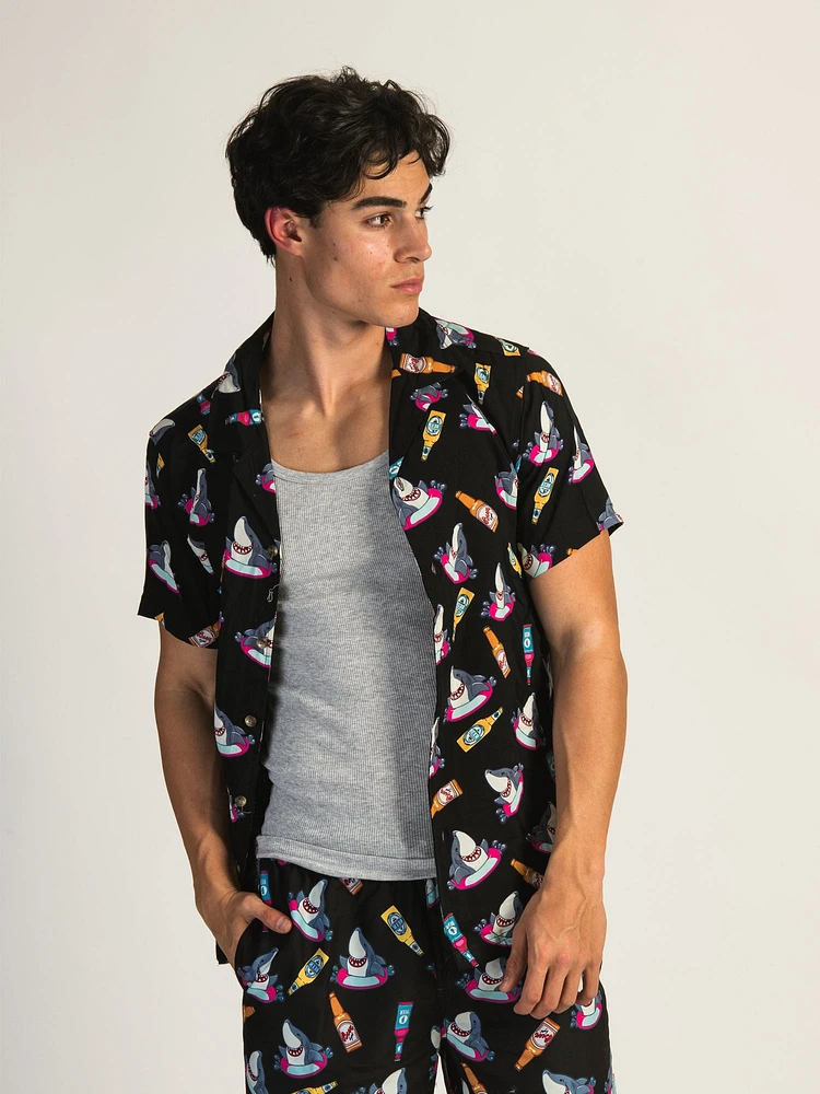 CHEMISE MANCHES COURTES BEER SHARK