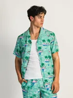 ISLAND HAZE PALMS SHORT SLEEVE WOVEN