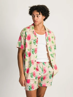 CHEMISE MANCHES COURTES FLORAL MARG