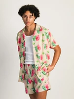 CHEMISE MANCHES COURTES FLORAL MARG
