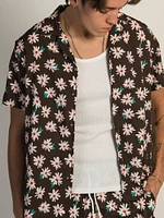 ISLAND HAZE FLORAL SHORT SLEEVE WOVEN