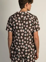 ISLAND HAZE FLORAL SHORT SLEEVE WOVEN