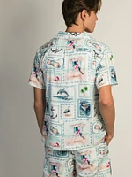 ISLAND HAZE NAUTICAL SHORT SLEEVE WOVEN