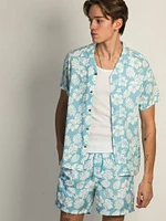 ISLAND HAZE HIBISCUS SHORT SLEEVE WOVEN