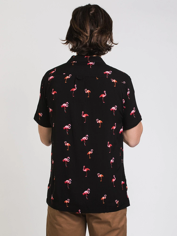 ISLAND HAZE THE FLAMINGO'S SHORT SLEEVE WOVEN - CLEARANCE