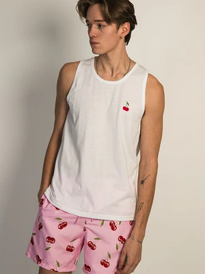 ISLAND HAZE CHERRY EMBROIDERED TANK