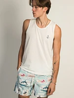 ISLAND HAZE ANCHOR EMBROIDERED TANK