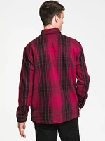 KOLBY BLACK CHARTER ZIP FRONT SHIRT - CLEARANCE