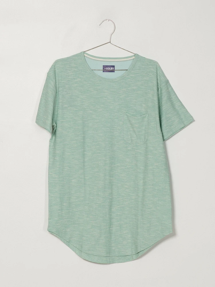 KOLBY TEXTURED LONGLINE TEE