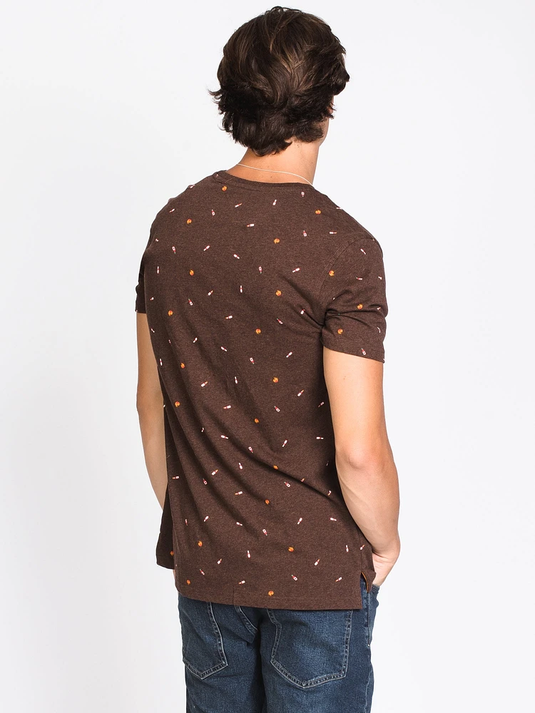 MENS DITSY PRINT T - CLEARANCE