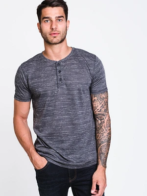 MENS HAL SOLID HENLEY - CLEARANCE