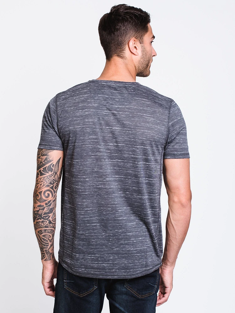 MENS HAL SOLID HENLEY - CLEARANCE