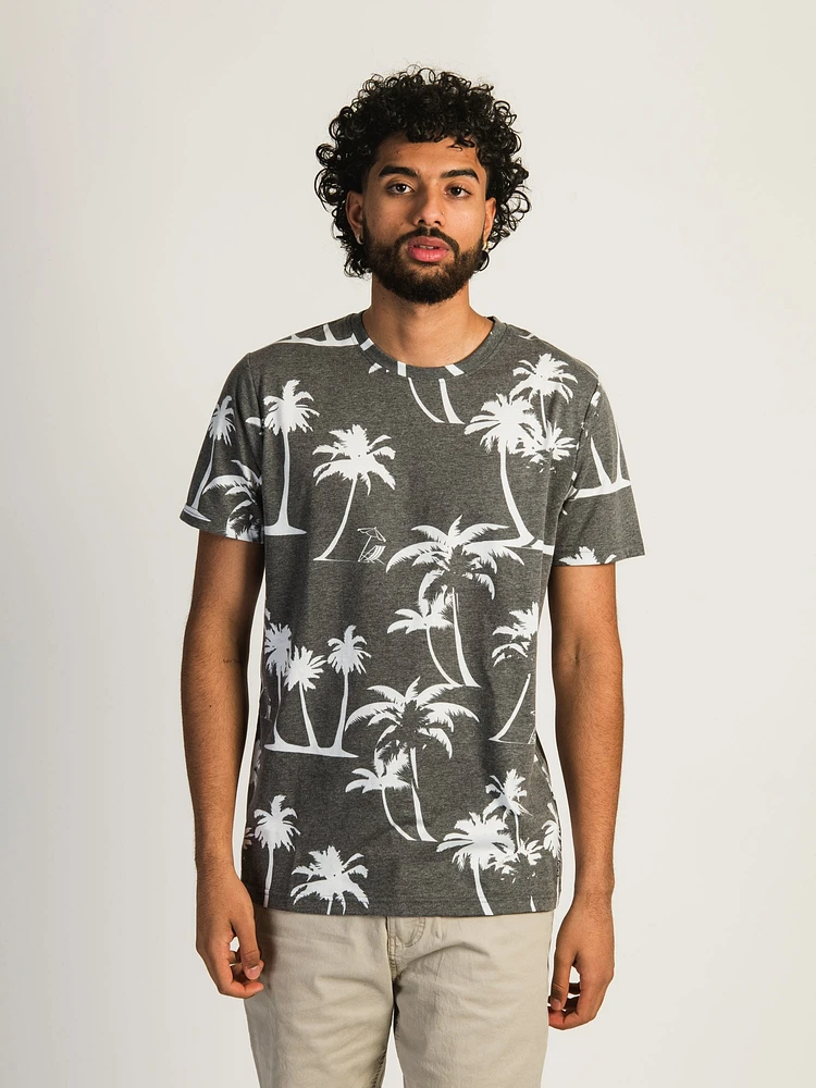 T-SHIRT PETE PALM – NOIR/BLANC