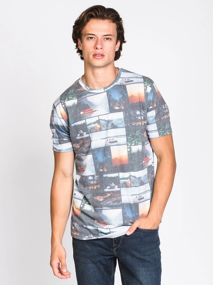 MENS SLIDE SHOW T - MULTI CLEARANCE