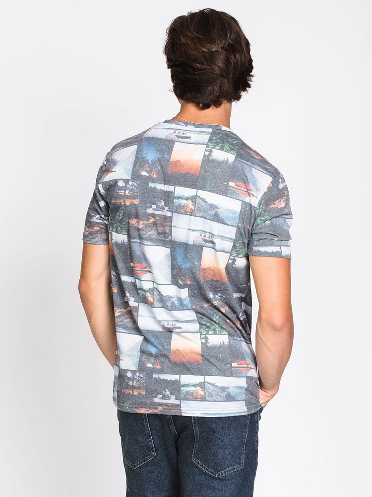 MENS SLIDE SHOW T - MULTI CLEARANCE