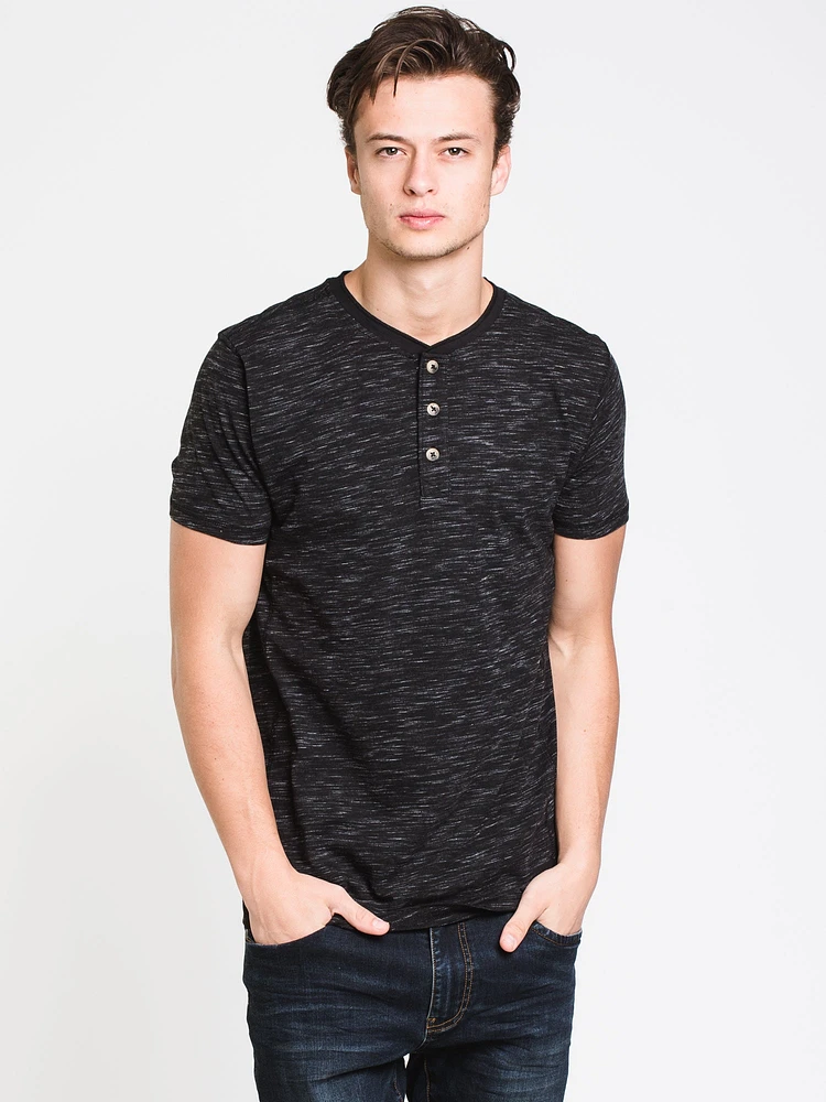 MENS HAL MELANGE HENLEY